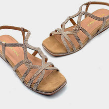 Cargar imagen en el visor de la galería, Sandalia Alma en Pena CAMEL
